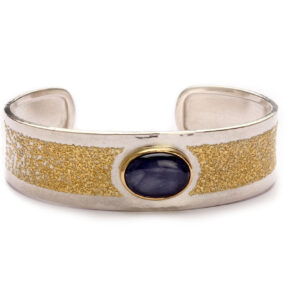 Armreif in Silber mit Feingold