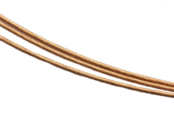 Halsreif in Gelbgold, 3-reihig