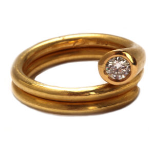 Ring in Gold mit Diamant