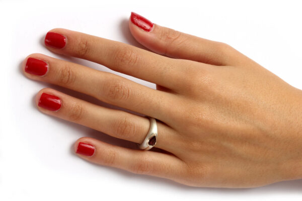 Ring in Silber und Gold mit Turmalin