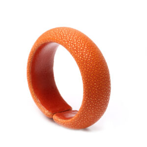 Rochenleder-Armspange, orange