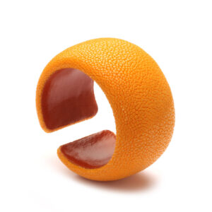 Rochenleder-Armspange, peach