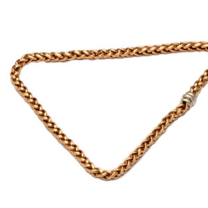 Collier in Gold, Zopfmuster