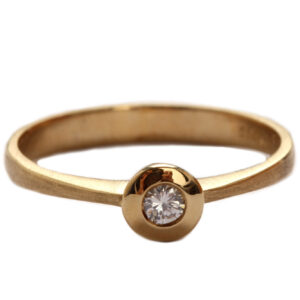 Ring in Gold mit Diamant