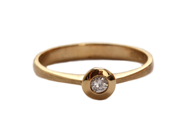 Ring in Gold mit Diamant