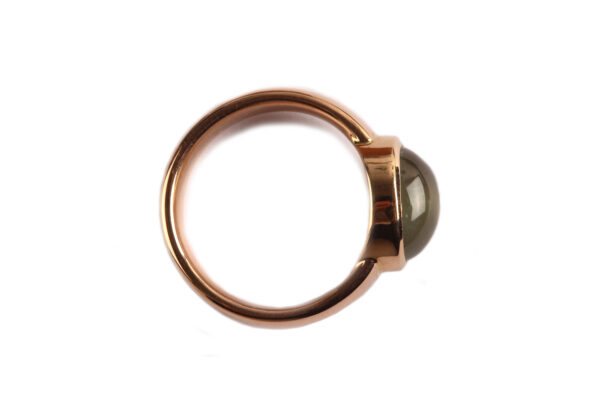 Ring in Rosegold mit Prehnit