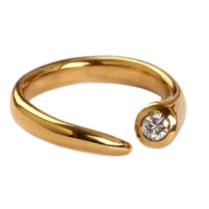 Ring in Gold mit Diamant